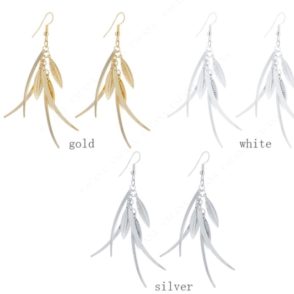 Dangle Boho Feather Earrings - Picture 3 of 8